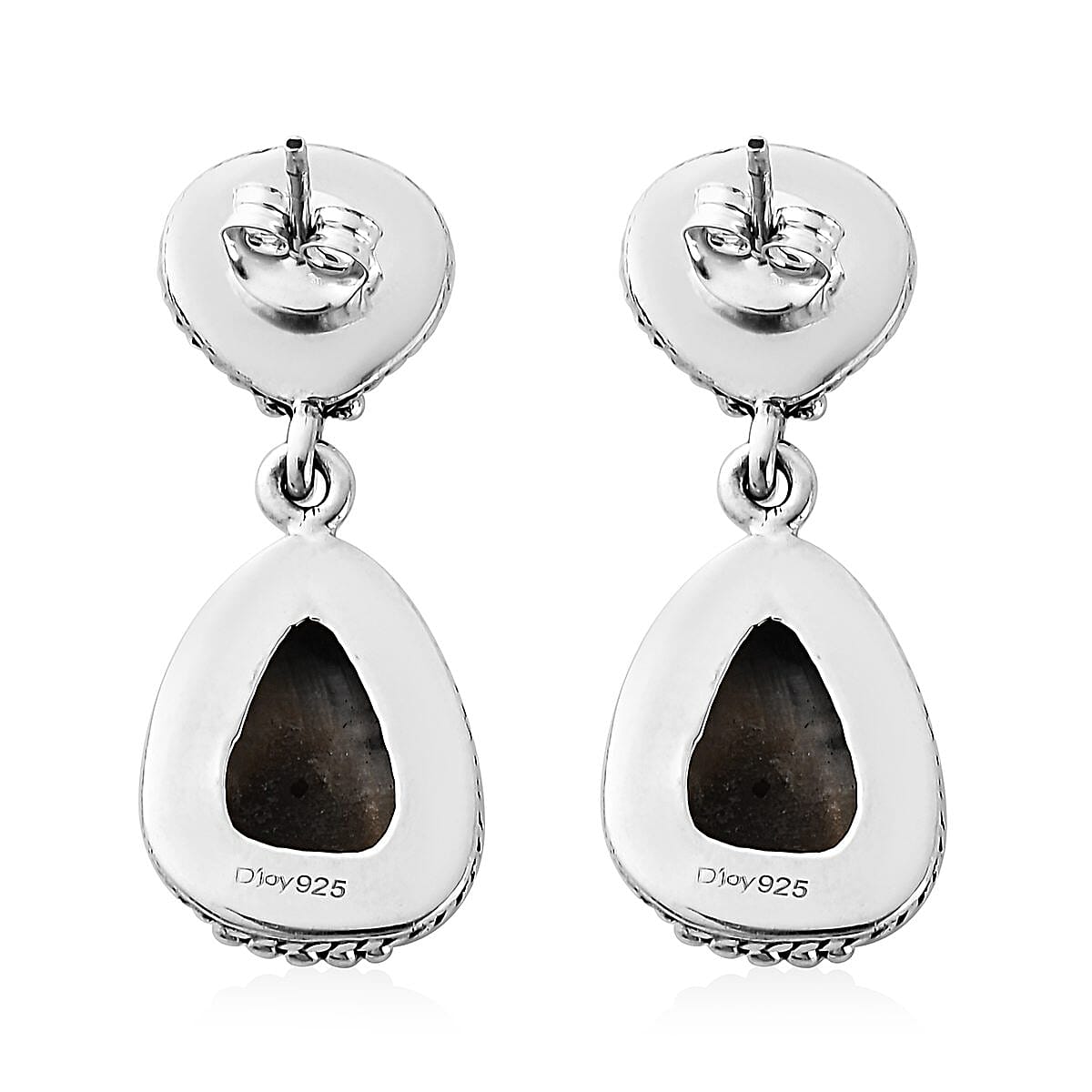 Artisan Crafted White Buffalo Dangle Earrings in Sterling Silver 17.75 ctw image number 3
