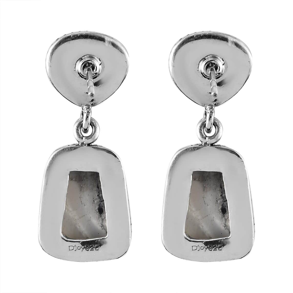White Buffalo Dangle Earrings in Sterling Silver 8 Grams 17.90 ctw image number 3