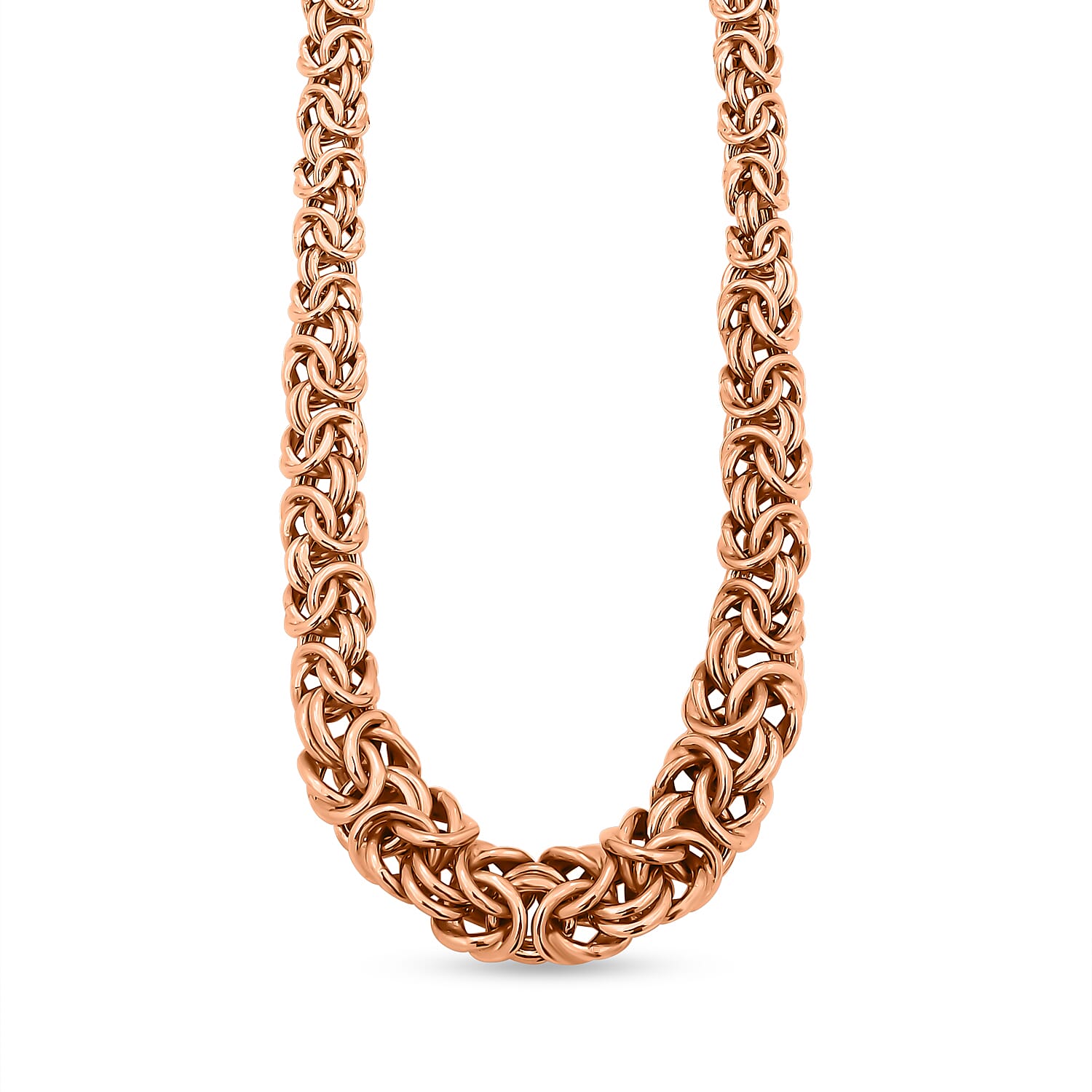 14K RG Over Sterling Silver Necklace (18 Inches) (23.22 g)