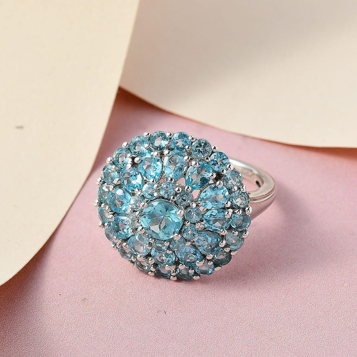 madagascar-paraiba-apatite-ring-in-platinum-over-sterling-silver-size-10.0-4.75-ctw image number 1