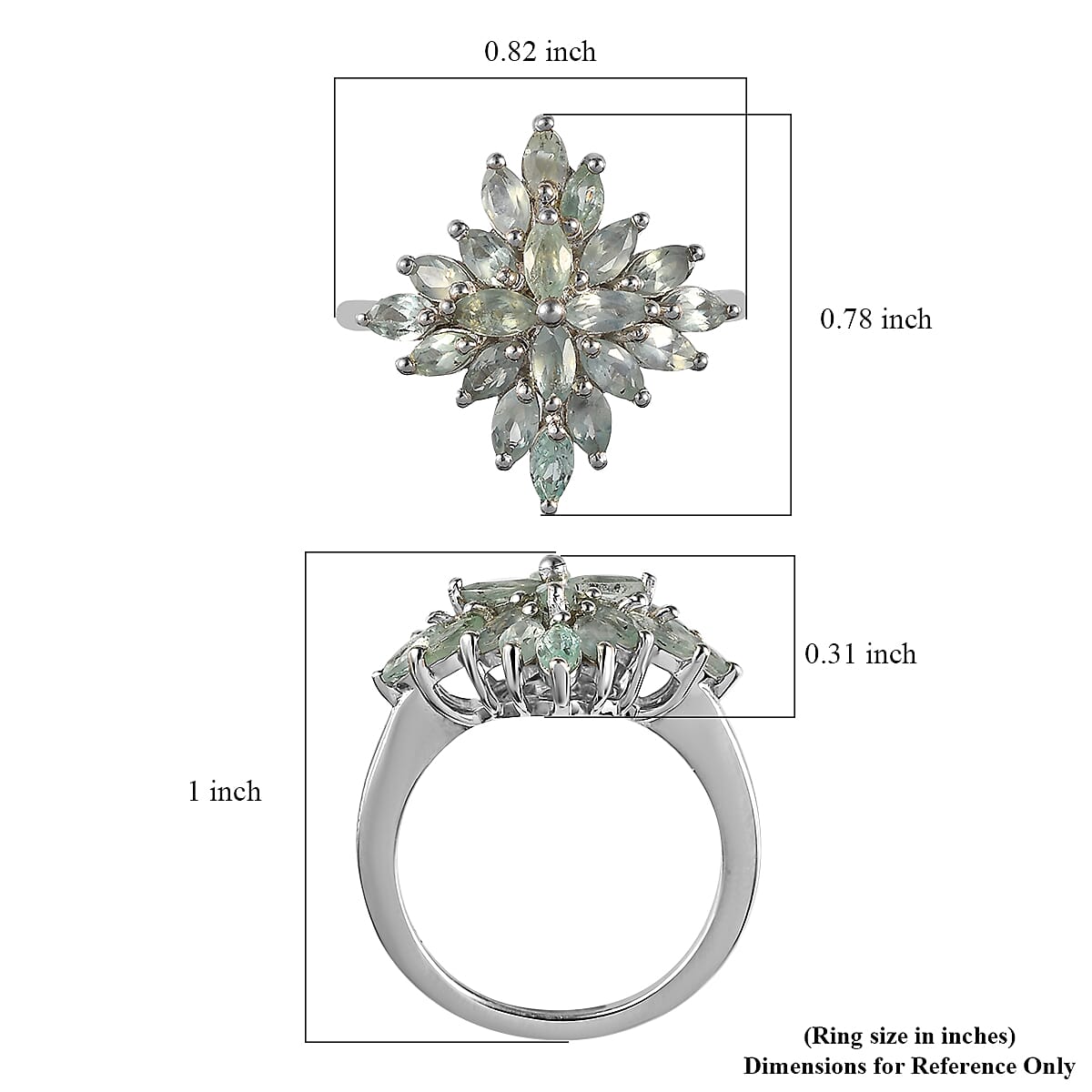Narsipatnam Alexandrite Ring in Platinum Over Sterling Silver (Size 10.0) 1.60 ctw