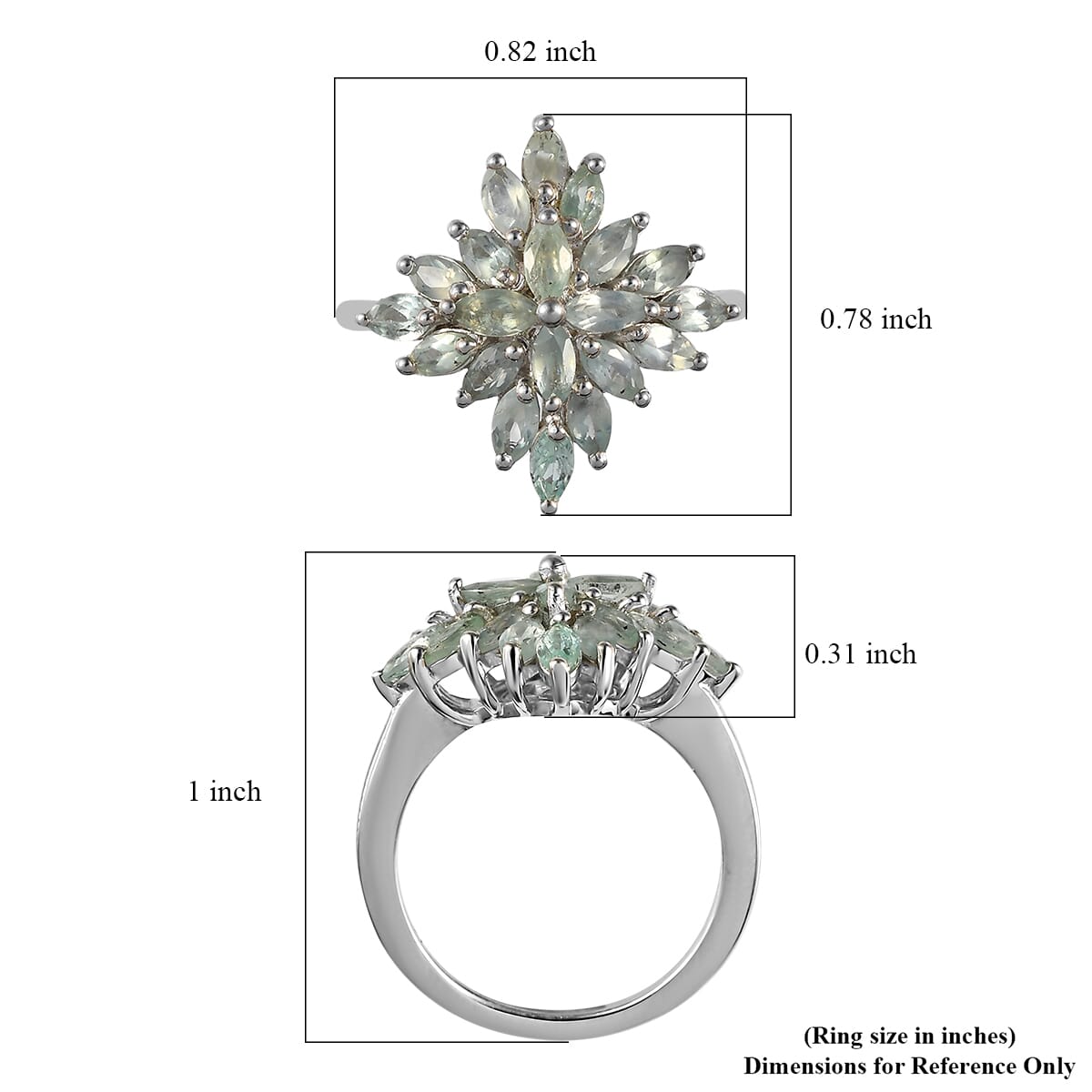 Narsipatnam Alexandrite Ring in Platinum Over Sterling Silver (Size 8.0) 1.60 ctw image number 5