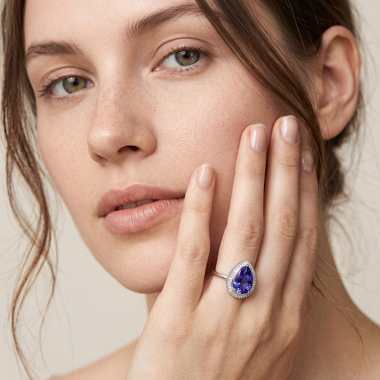 Rhapsody AAAA Tanzanite and E-F VS2 Diamond 3.50 ctw Ring in 950 Platinum (Size 6.0) 6.60 Grams