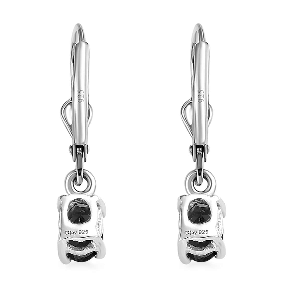 Catalina Iolite Lever Back Earrings in Platinum Over Sterling Silver 0.75 ctw image number 3
