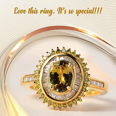 Natural Golden Tanzanite & Yellow Diamond / 10 - Product card gallery slide 2 (10176925827385)