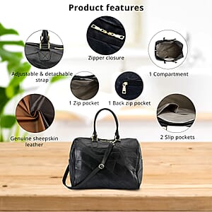 Sheepskin Leather Travel Bag