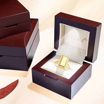 Bar Ring in 18K Yellow Gold (Size 10.0) 2.30 Grams