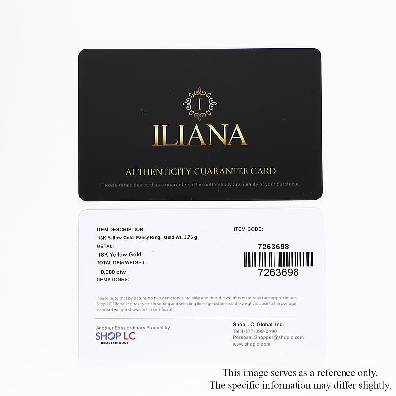 Bar Ring in 18K Yellow Gold (Size 5.0) 2.30 Grams