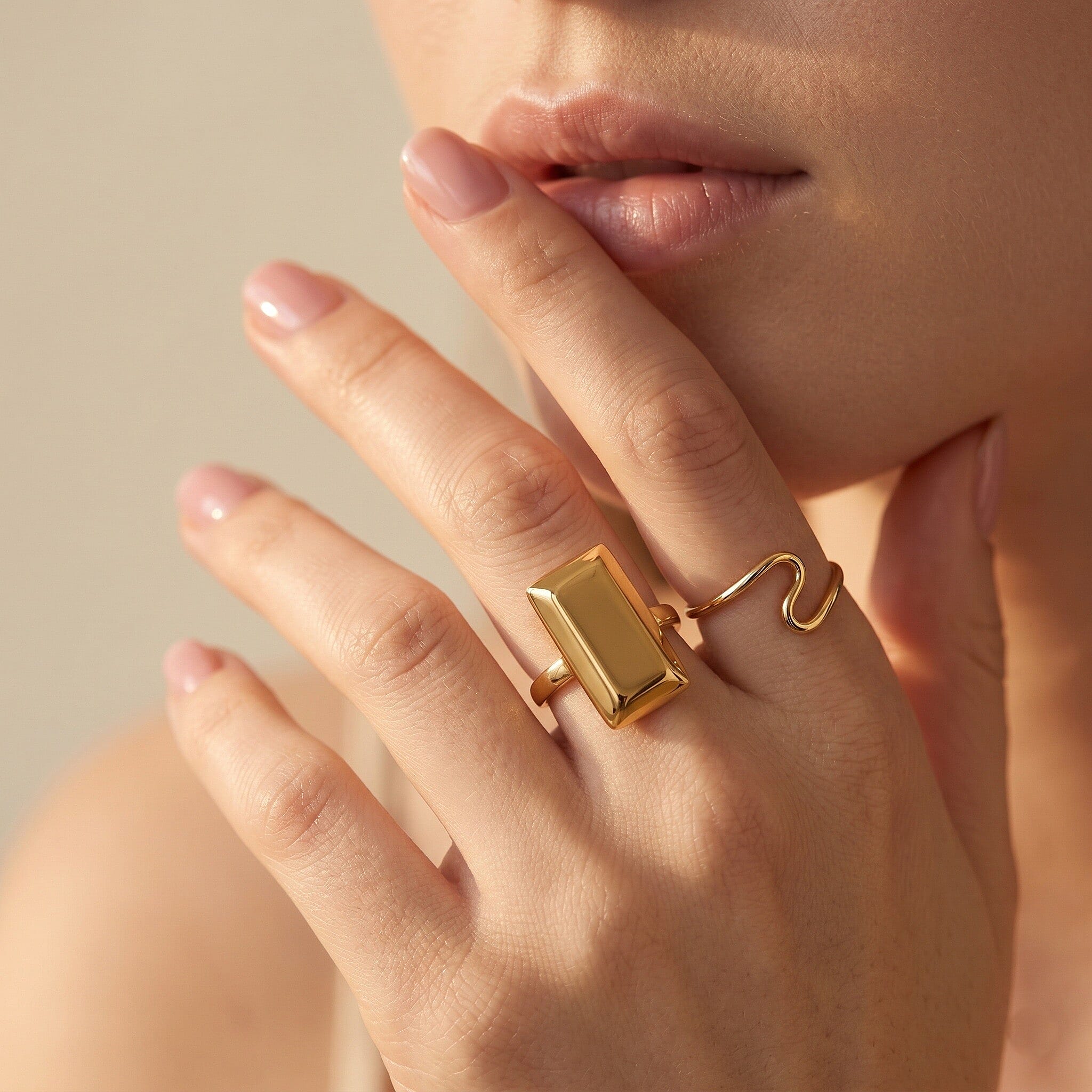 Luxoro Bar Ring in 18K Yellow Gold, Yellow Gold Ring, Gold Jewelry For Her 2.30 Grams (Size 9.0)