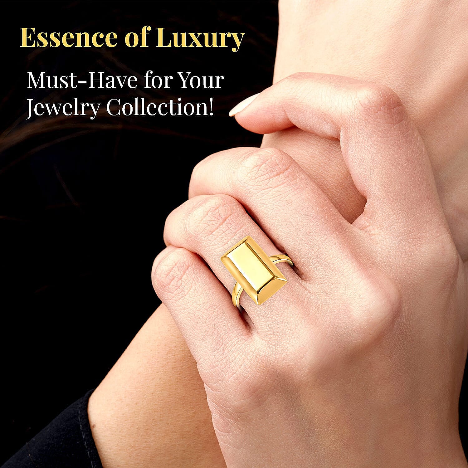 Luxoro Bar Ring in 18K Yellow Gold, Yellow Gold Ring, Gold Jewelry For Her 2.30 Grams (Size 9.0)