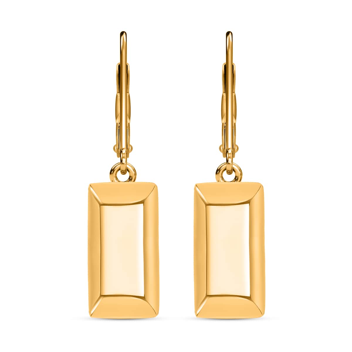 Iliana 18K Yellow Gold Bar Earrings| Gold Lever Back Earrings| Gold Jewelry For Her image number 0