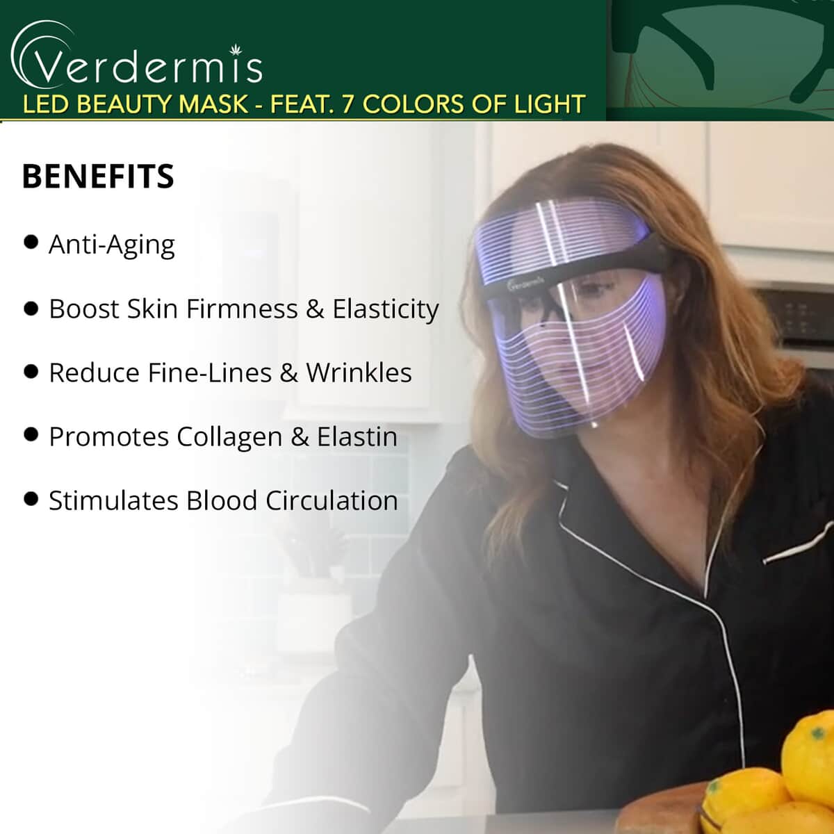 Verdermis 7 Color LED Beauty Mask (1 Year Warranty) image number 2