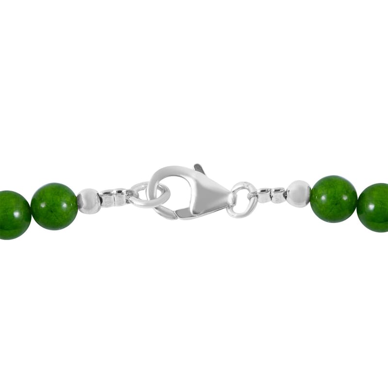 Verde Onyx Necklace 18 Inches in Platinum Over Sterling Silver 16 Grams 68.80 ctw
