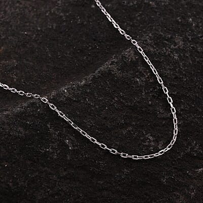 Sterling Silver 0.60mm Chain with Heart Bolo Extender 24 Inches 1.80 Grams