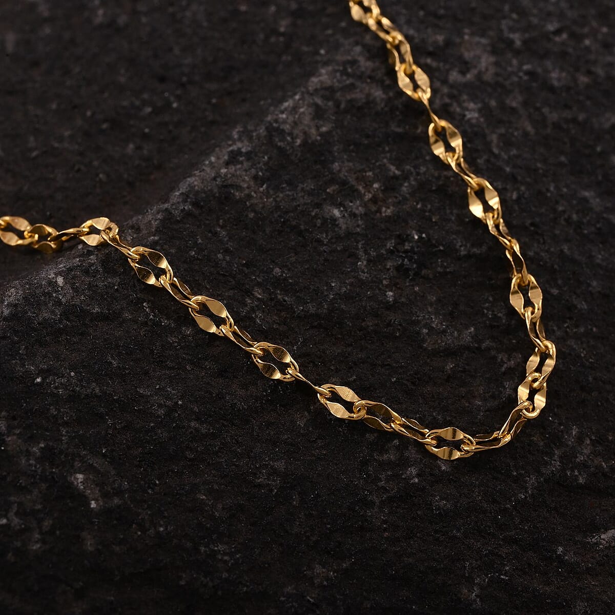 14K YG Over Sterling Silver 1.8mm Chain with Heart Bolo Extender 24 Inches 2.50 Grams image number 1