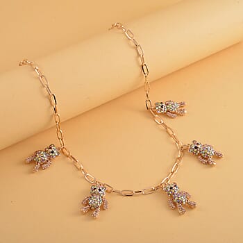 Multi Color Austrian Crystal in Goldtone - Product card gallery slide 3 (10176927924537)