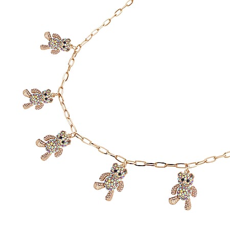 Multi Color Austrian Crystal in Goldtone - Product card gallery slide 2 (10176927924537)