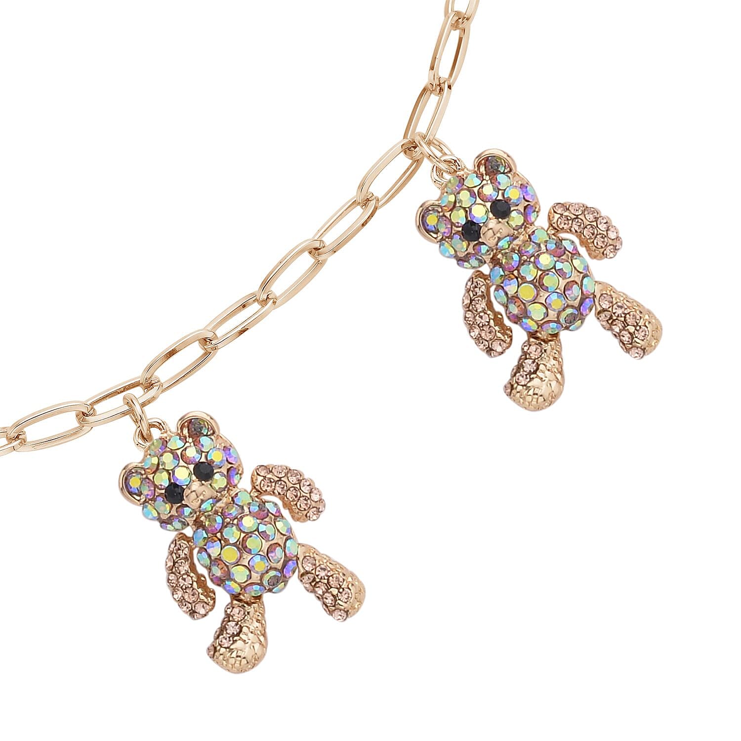 Multi Color Austrian Crystal in Goldtone - Product card gallery slide 4 (9431491936511)