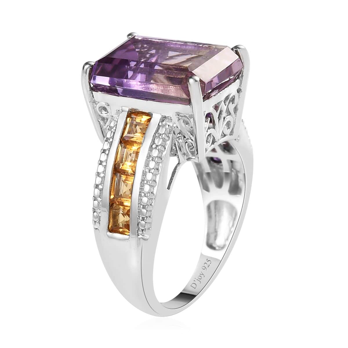 AAA Anahi Ametrine and Multi Gemstone Ring in Platinum Over Sterling Silver (Size 7.0) 8.90 ctw image number 3