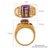 AAA Anahi Ametrine and Moissanite Men's Ring in Vermeil Yellow Gold Over Sterling Silver (Size 11.0) 7.90 ctw image number 5