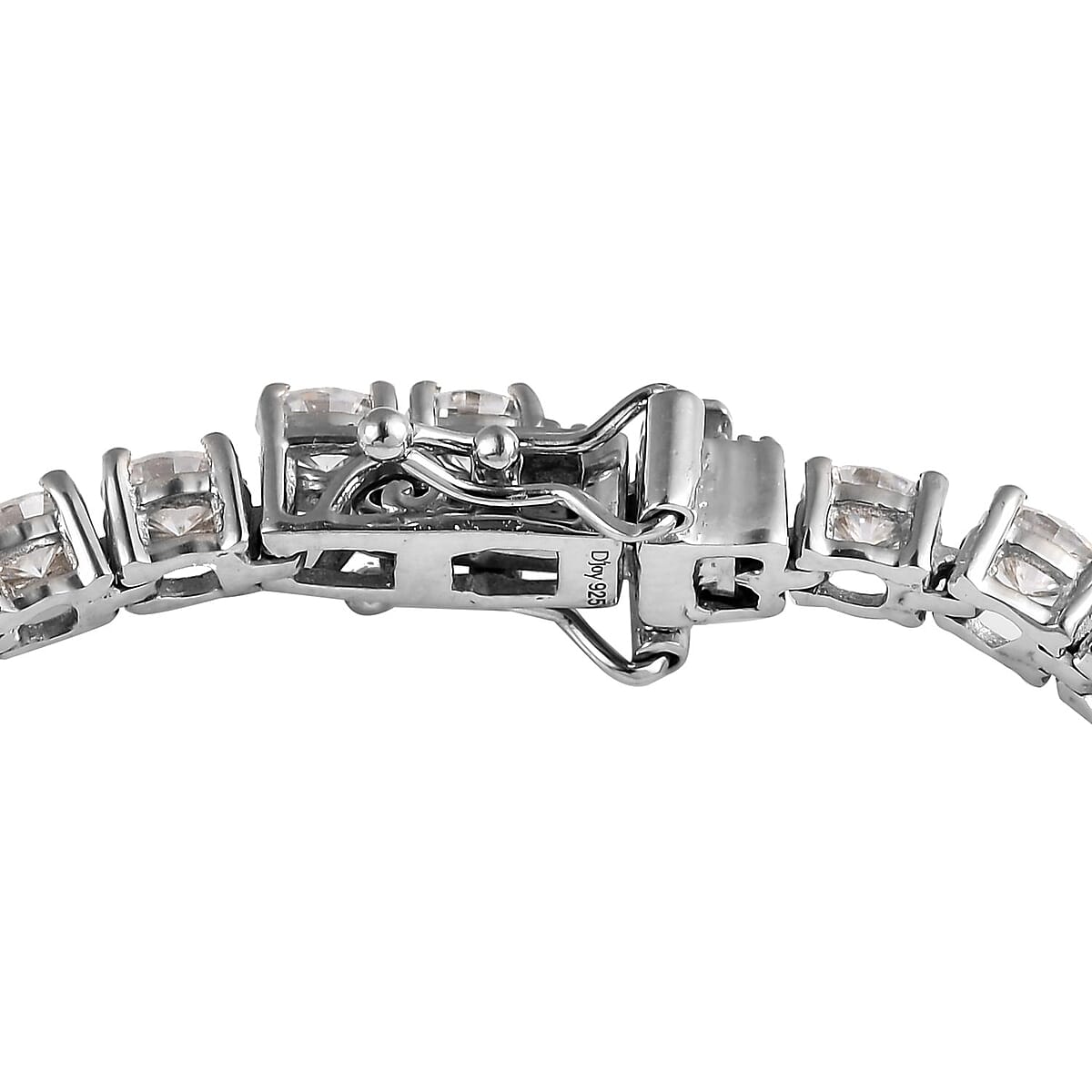 Moissanite Tennis Bracelet in Platinum Over Sterling Silver (7.25 In) 4.20 ctw image number 3