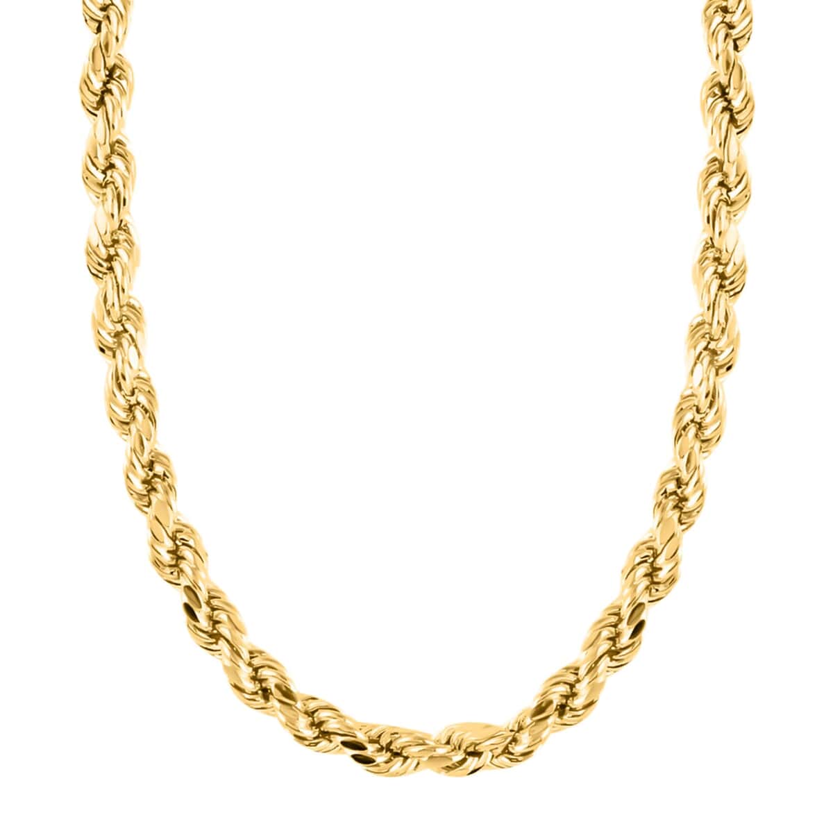 14K Yellow Gold Rope Necklace, Gold Chain, Gold Necklace For Women, Birthday Gifts For Her (18 Inches) image number 0