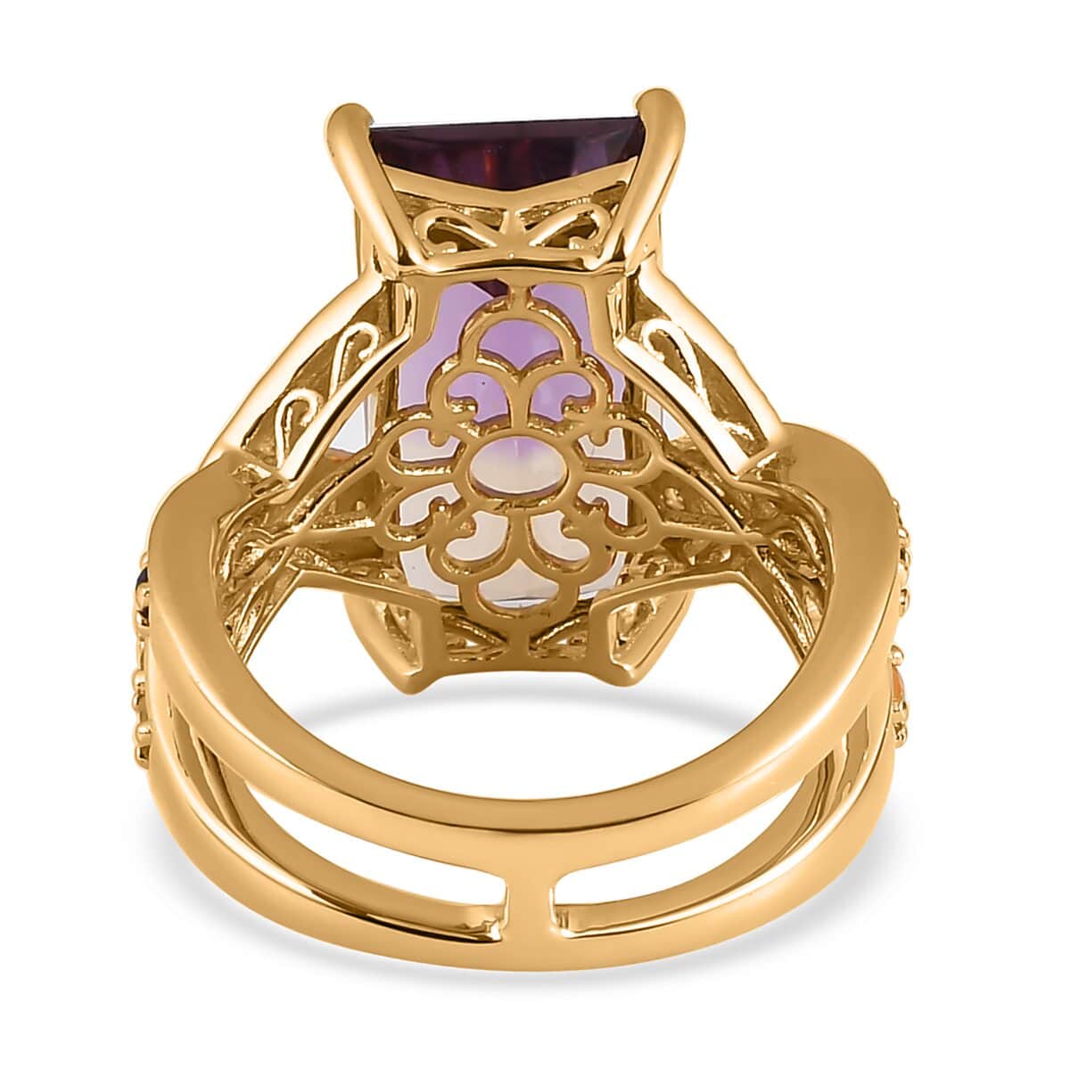 AAA Anahi Ametrine and Multi Gemstone Ring in Vermeil Yellow Gold Over Sterling Silver (Size 7.0) 9.35 ctw image number 4