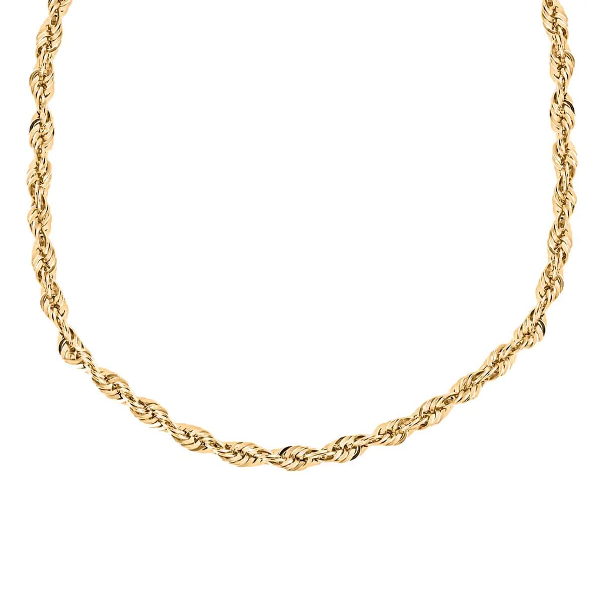 10K Yellow Gold 1.5mm Rope Chain Necklace 20 Inches 1.40 Grams image number 0