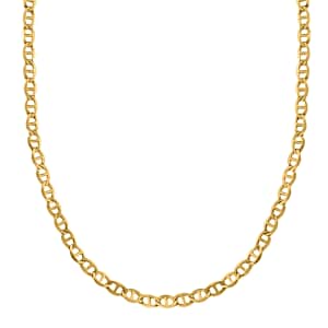 10K Yellow Gold 1.5mm Mariner Pendant Chain 20 Inches