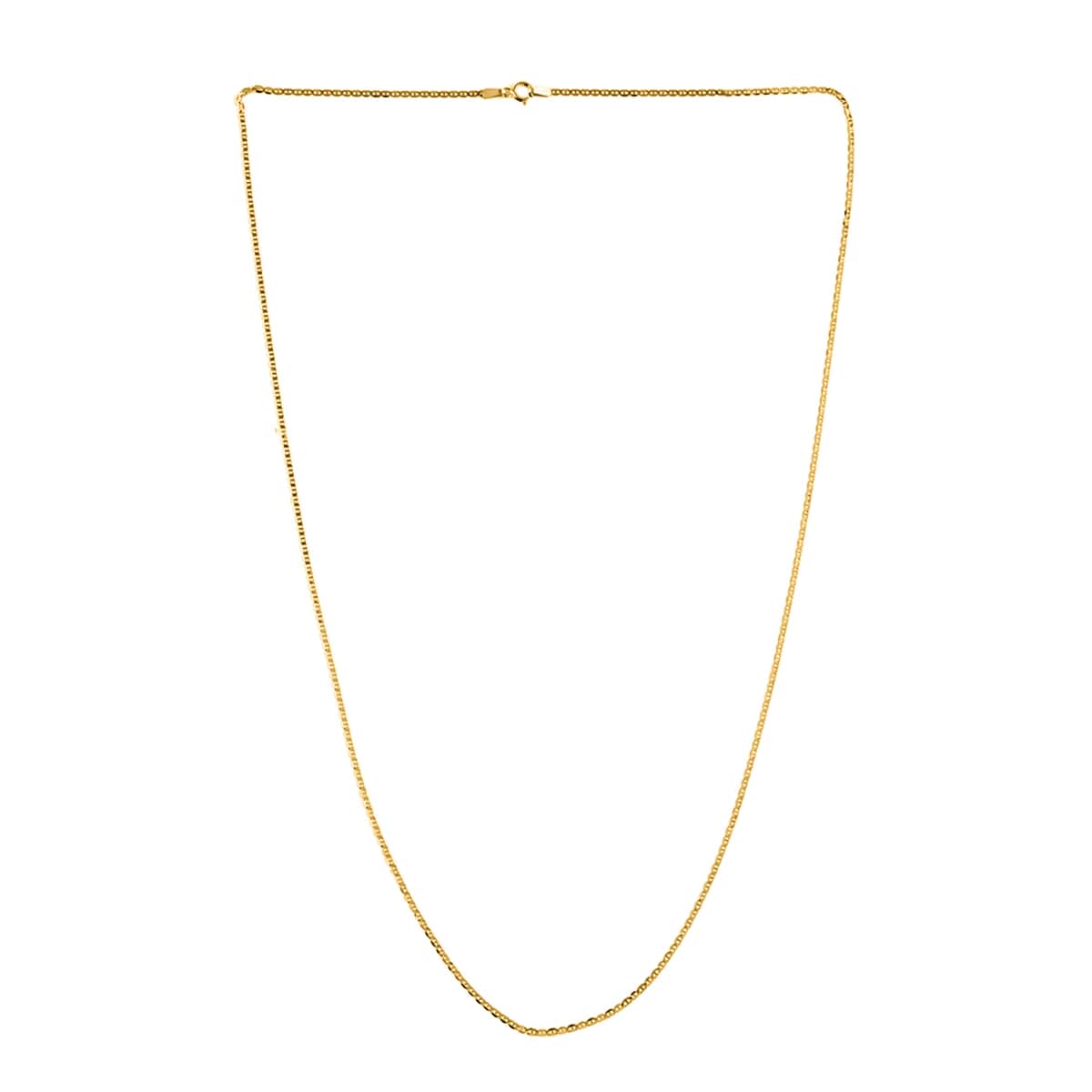 10K Yellow Gold 1.5mm Mariner Pendant Chain 20 Inches image number 2