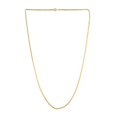 10K Yellow Gold 1.5mm Mariner Pendant Chain 20 Inches
