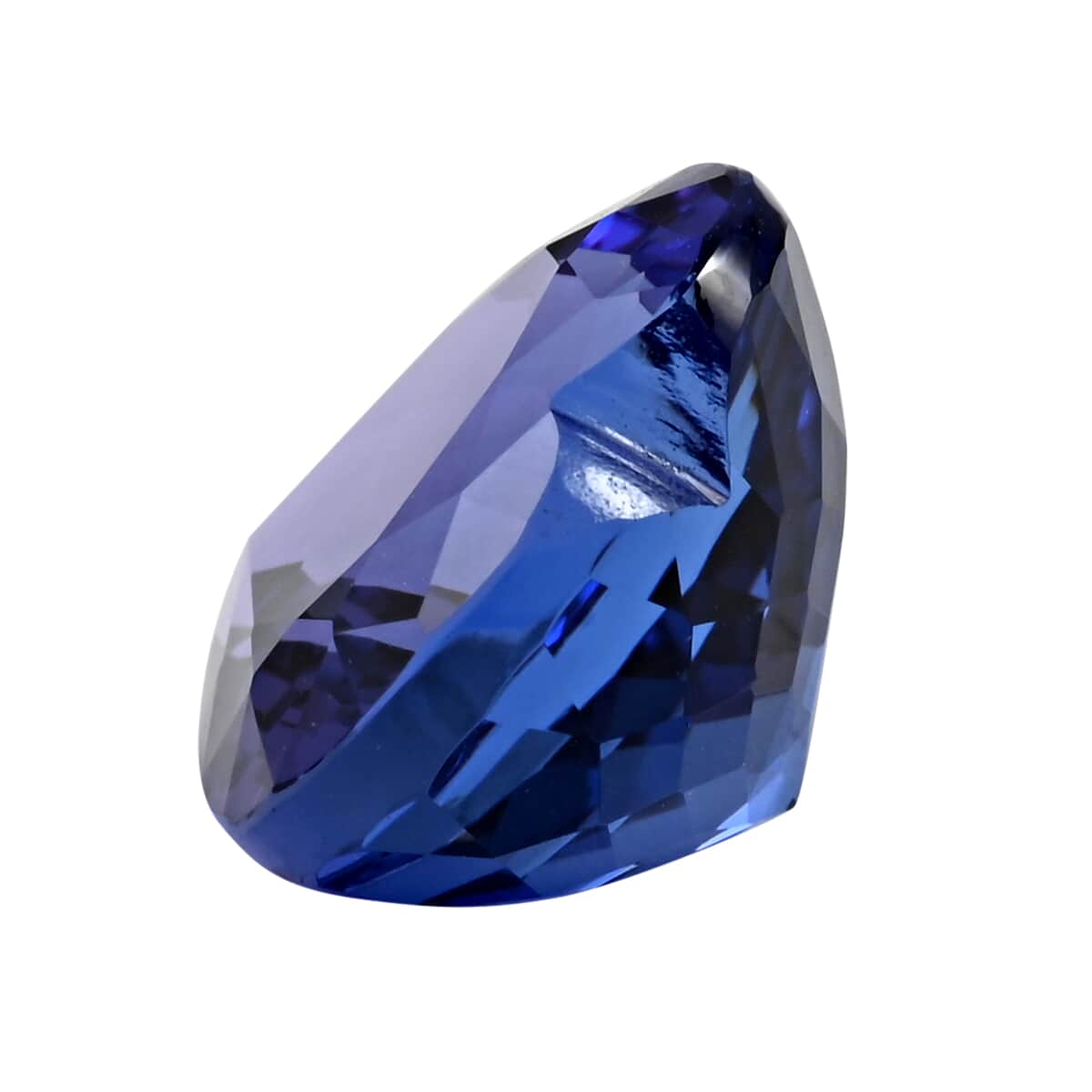 Certified and Appraised FLAWLESS AAAA Tanzanite (Hrt Free Size) 6.00 ctw image number 1