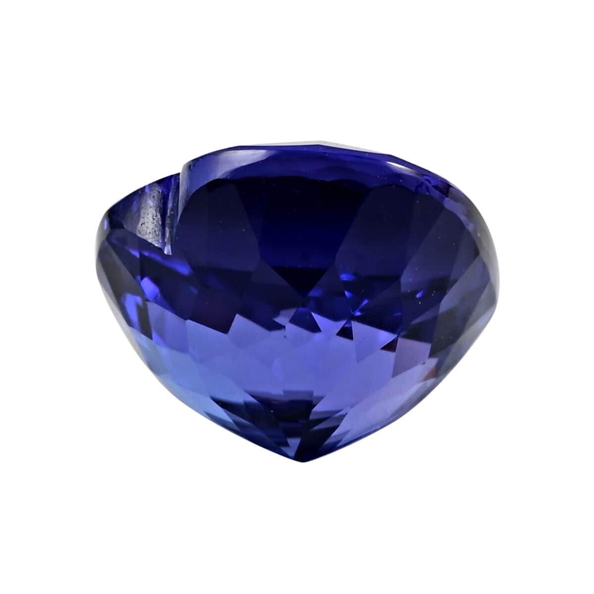 Certified and Appraised FLAWLESS AAAA Tanzanite (Hrt Free Size) 6.00 ctw image number 2