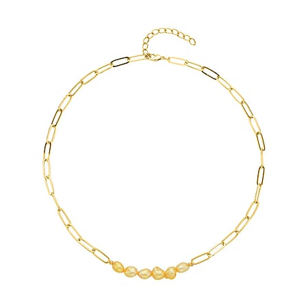 Golden Fresh Water Pearl / 18 / Pure Alloy - Product card gallery slide 1 (10176927826233)