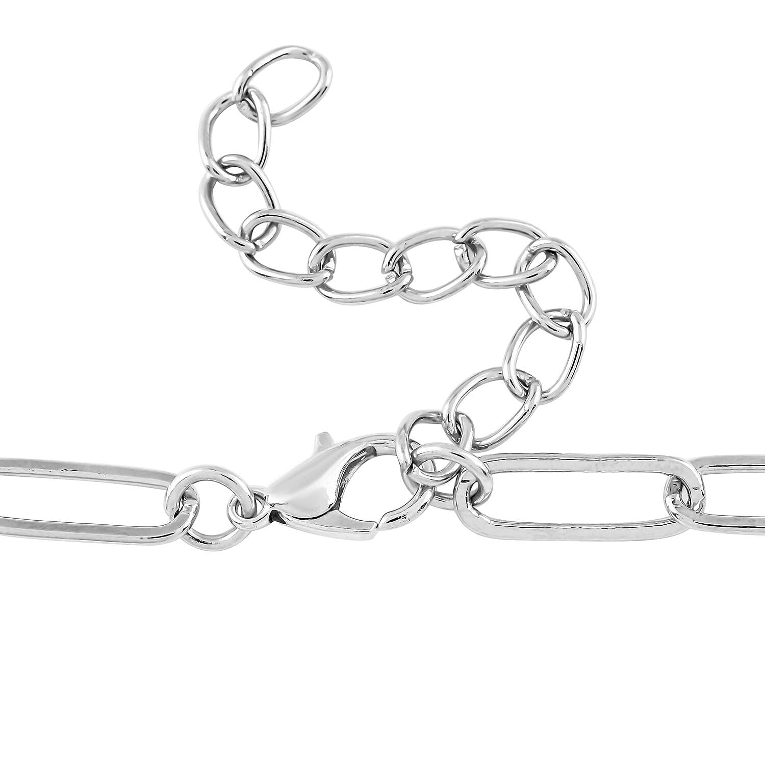 White Fresh Water Pearl Paper Clip Chain Bracelet for Women Birthday Gifts - Picture 4 of 8