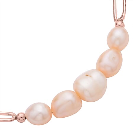 Peach Fresh Water Pearl / 8 / Pure Alloy - Product card gallery slide 3 (10176928383289)