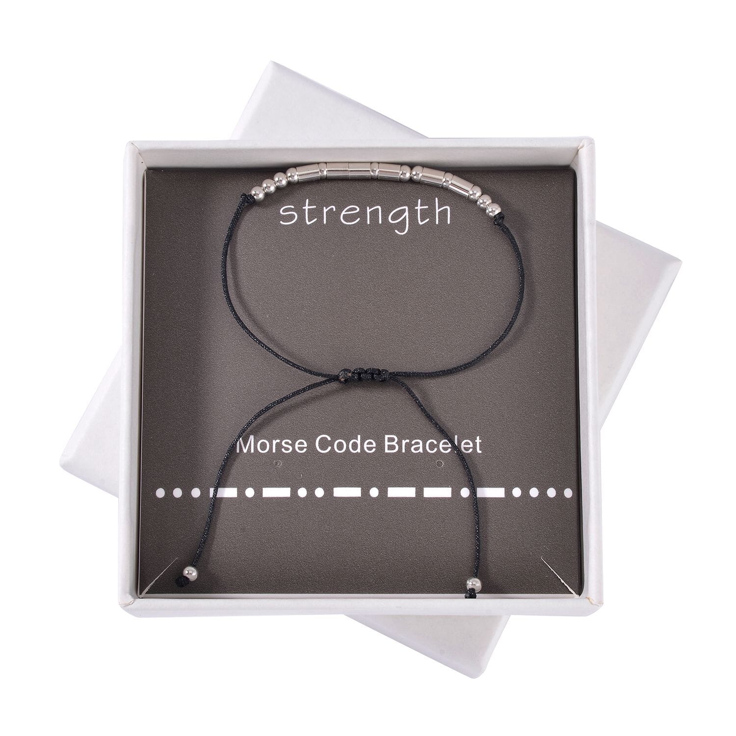 Strength morse code on sale bracelet