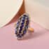 Catalina Iolite Elongated Ring in Vermeil Yellow Gold and Platinum Over Sterling Silver (Size 10.0) 2.35 ctw image number 1