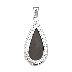 Ammolite 17.00 ctw Pendant in Platinum Over Sterling Silver