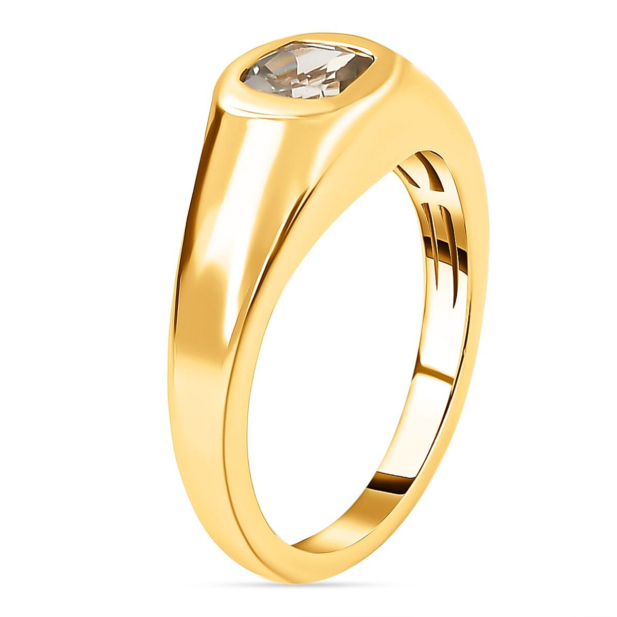 Turkizite 0.65 ctw Ring in 18K Vermeil Yellow Gold Over Sterling Silver (Size 9.0)