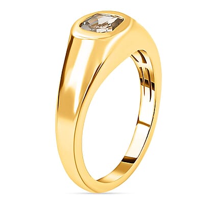 Turkizite 0.65 ctw Ring in 18K Vermeil Yellow Gold Over Sterling Silver (Size 9.0)