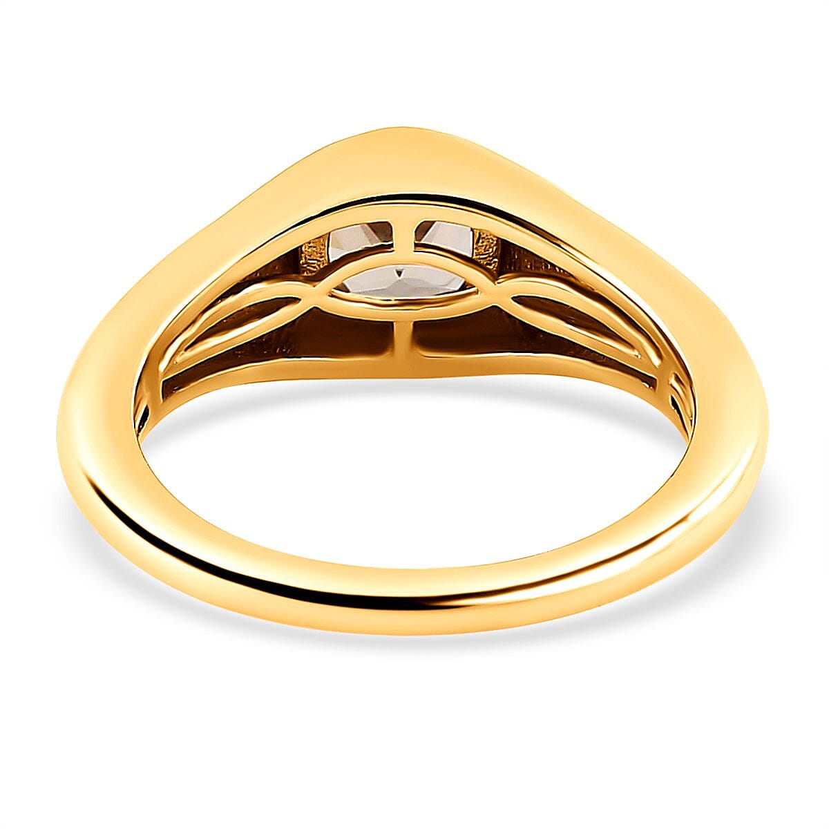 Turkizite 0.65 ctw Ring in 18K Vermeil Yellow Gold Over Sterling Silver (Size 9.0)
