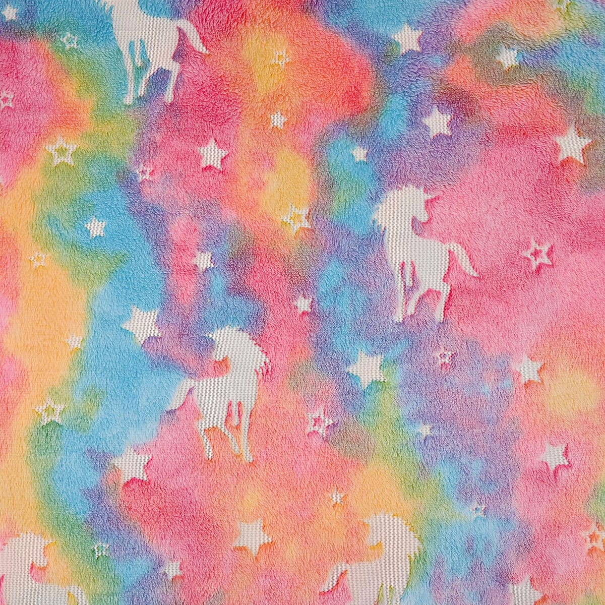 Pink Unicorn Glow In The Dark Blanket (60"x50") image number 3