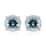 Certified Iliana 18K Rose Gold AAA Santa Maria Aquamarine Stud Earrings 1.00 ctw