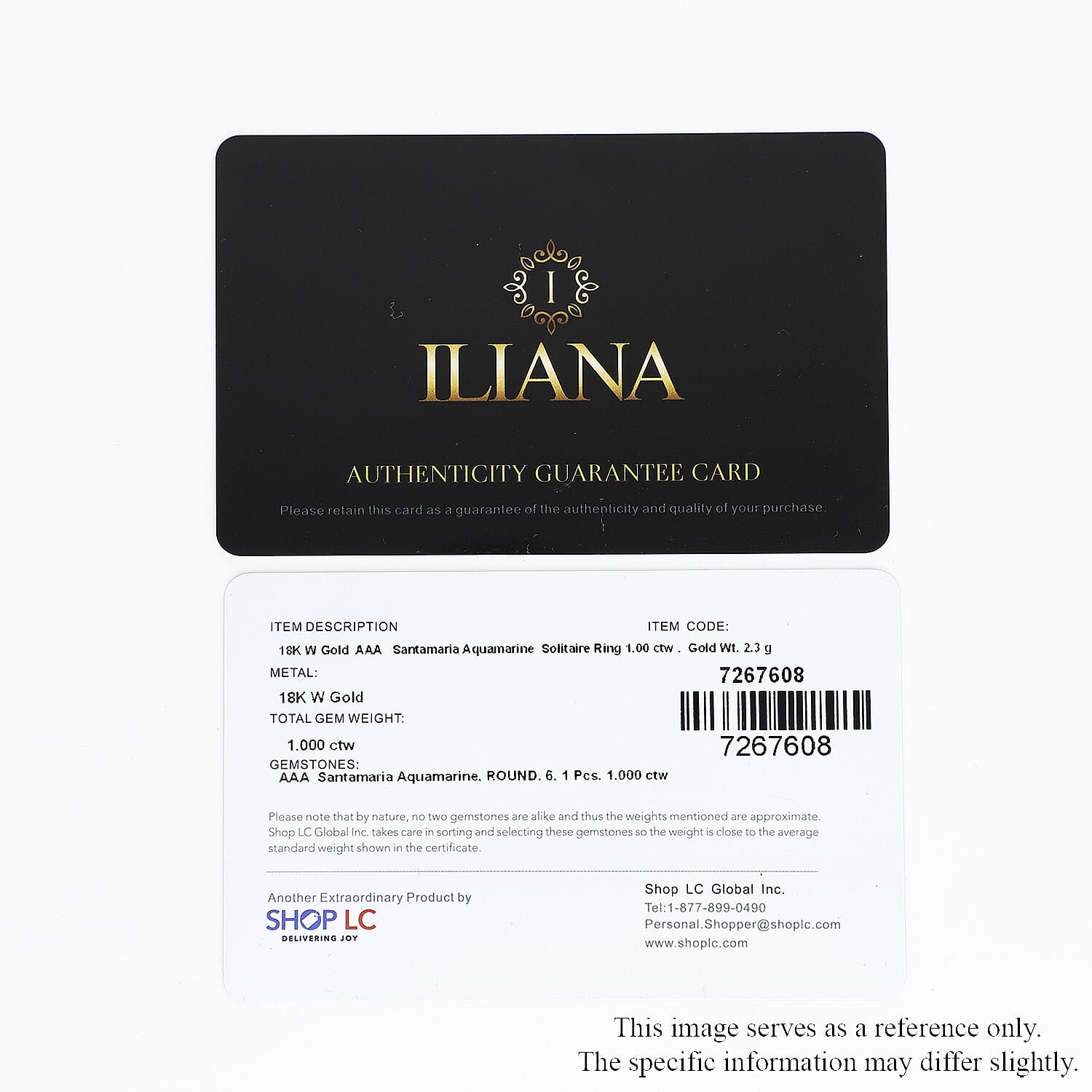 Certified and Appraised Iliana AAA Santa Maria Aquamarine 1.00 ctw Solitaire Ring in 18K White Gold (Size 10.0)