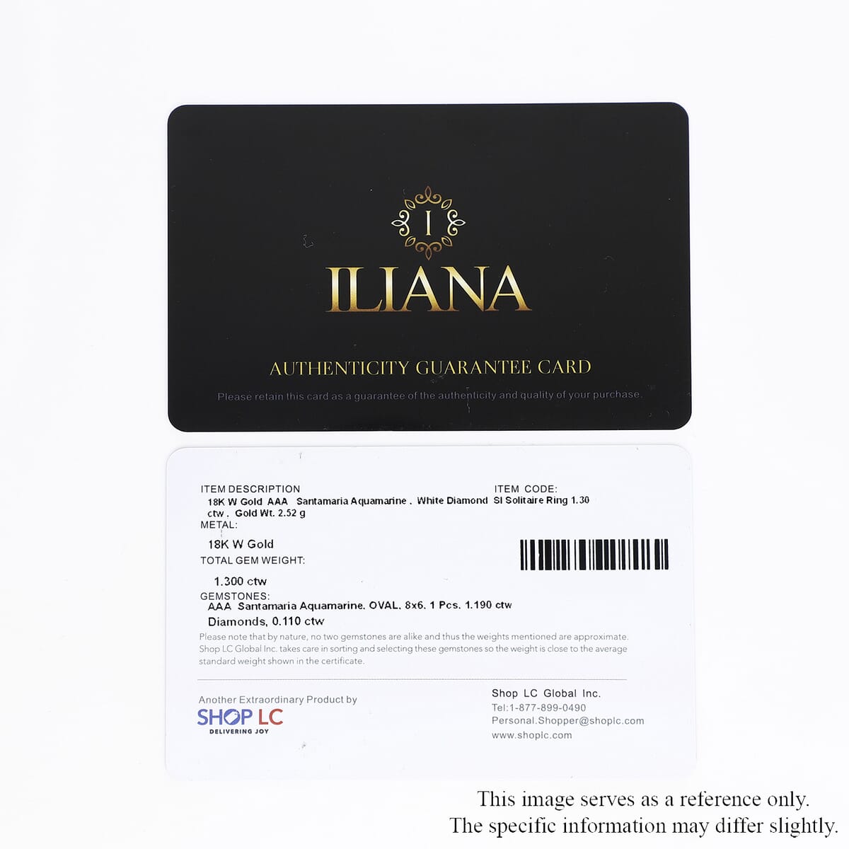 Certified  Iliana 18K White Gold AAA Santa Maria Aquamarine and G-H SI Diamond Ring (Size 9.0) 2.52 Grams 1.30 ctw (Del. in 10-12 Days) image number 7