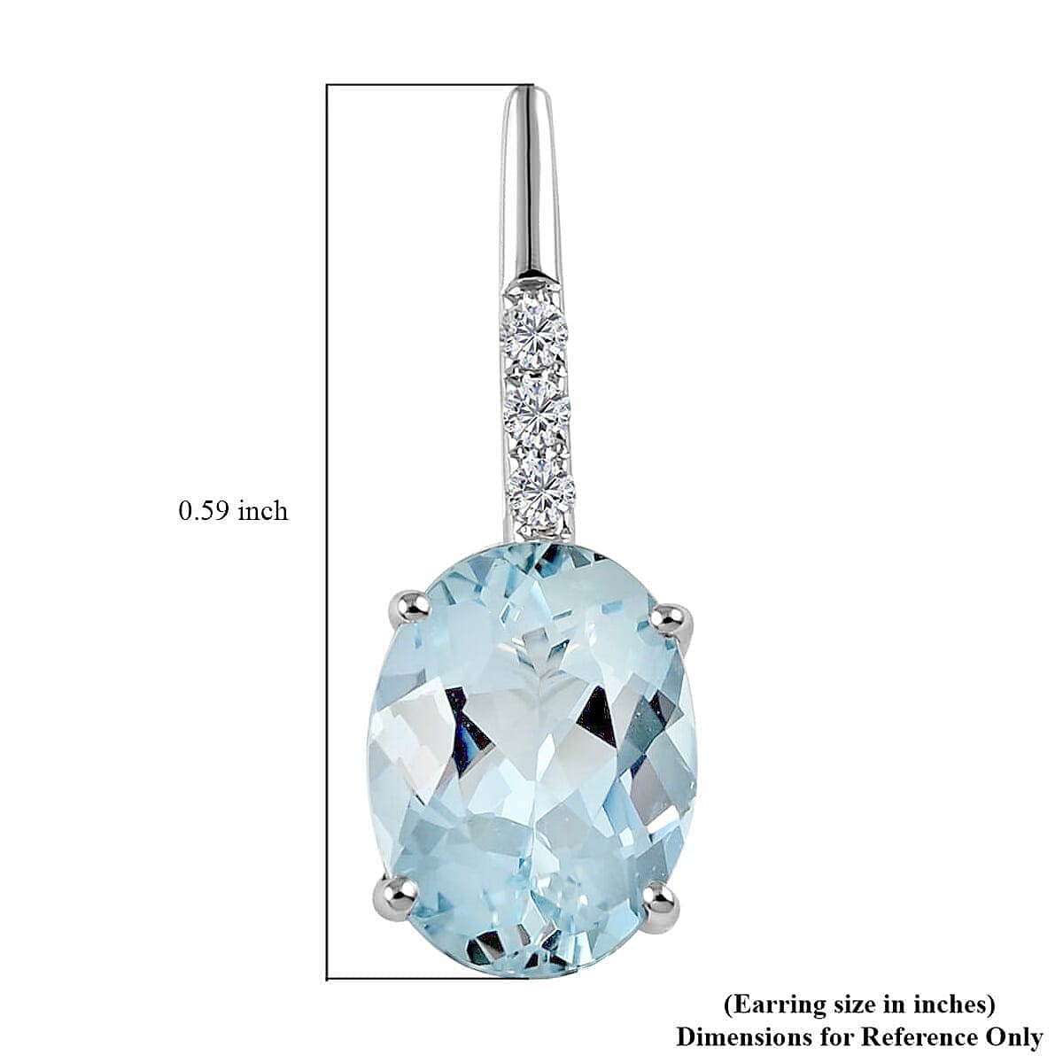 Certified & Appraised Iliana 18K White Gold AAA Santa Maria Aquamarine and G-H SI Diamond Earrings 2.50 ctw