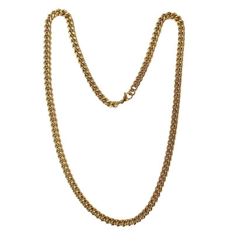 Chain Necklace in ION Plated YG Stainless Steel 37 Grams 24 Inches