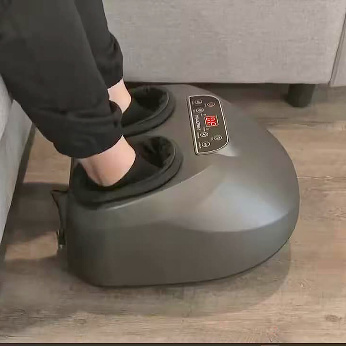 MUJERBAY Black and Gray Foot Massager RD-Z680 (Ships in 8-10 Business Days) image number 0