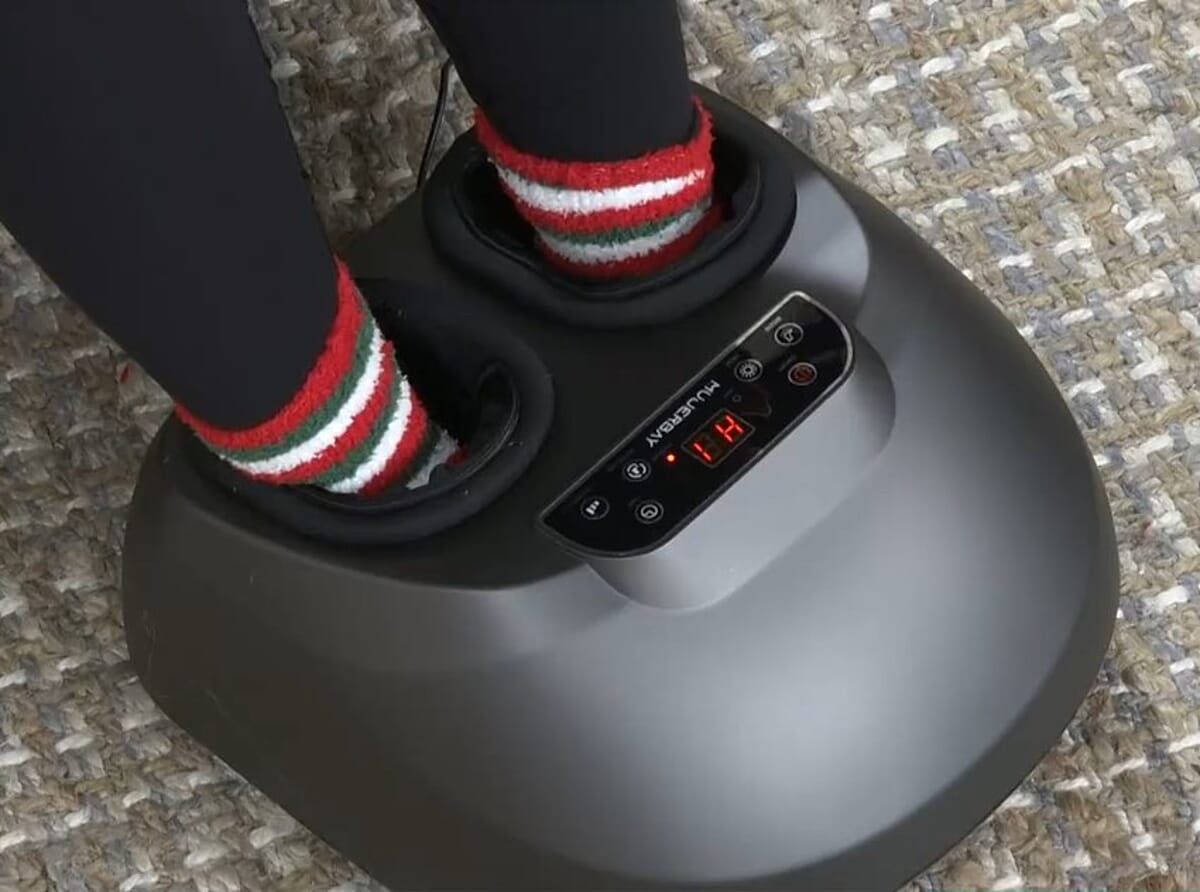 MUJERBAY Black and Gray Foot Massager RD-Z680 (Ships in 8-10 Business Days) image number 6